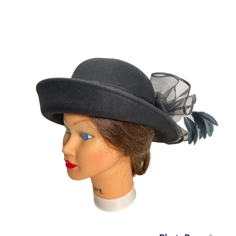 Mr John Signature Series Womens 100% Wool/Laine Brim Felt Hat Size 22,3/4"